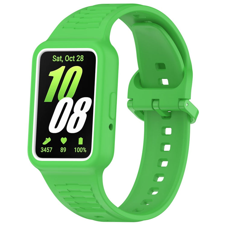 Huawei band 9 / 8 / 7 Integrated Silicone Strap Watch Case Replacement Wrist band  - Fluorescent Green#serie_11