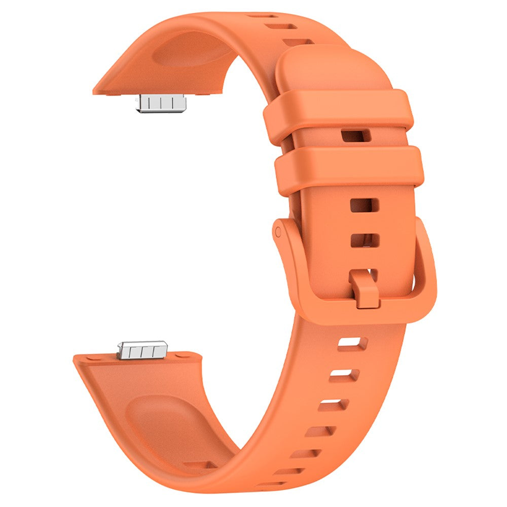 Huawei Watch Fit 3 Replacement Wrist bandsoft Silicone Watch Strap - Orange#serie_3