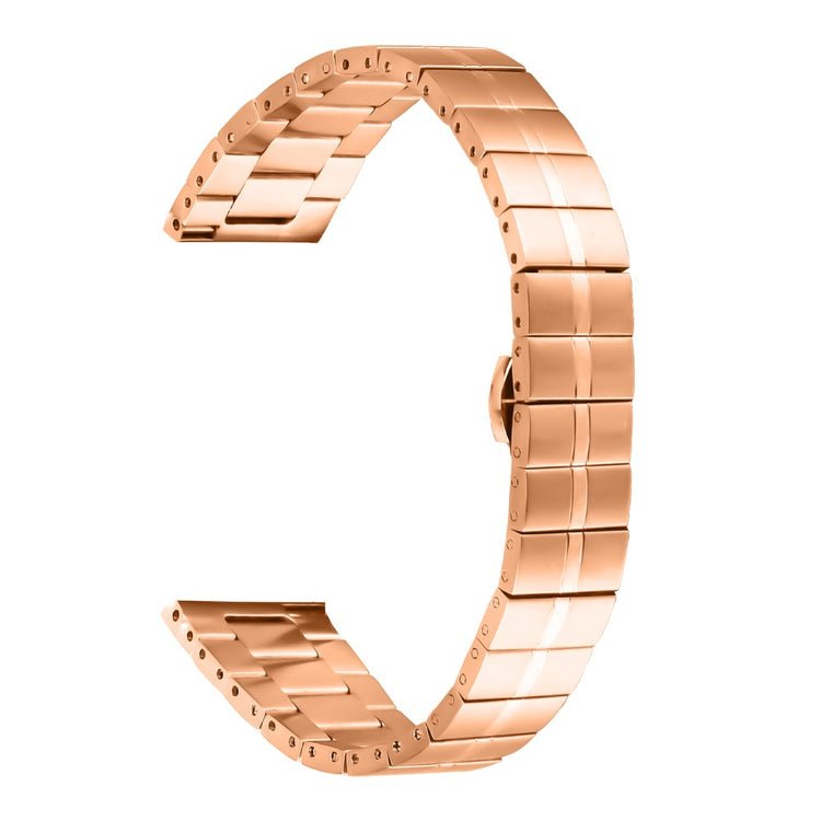 Huami Amazfit GTS 3 Line Design Wrist Band 1-Bead Stainless Steel Watch Strap - Rose Gold#serie_4