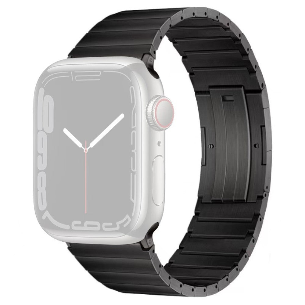 Apple Watch Series 49mm - 45mm - 44mm - 42mm Titanium Alloy Metal Strap - Black#serie_1