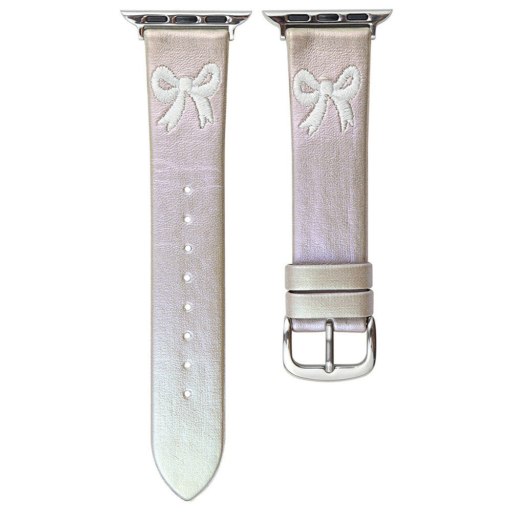 Apple Watch Series 49mm - 45mm - 44mm - 42mm Watch Band Bowknot Decor - Gradient Light Purple#serie_3