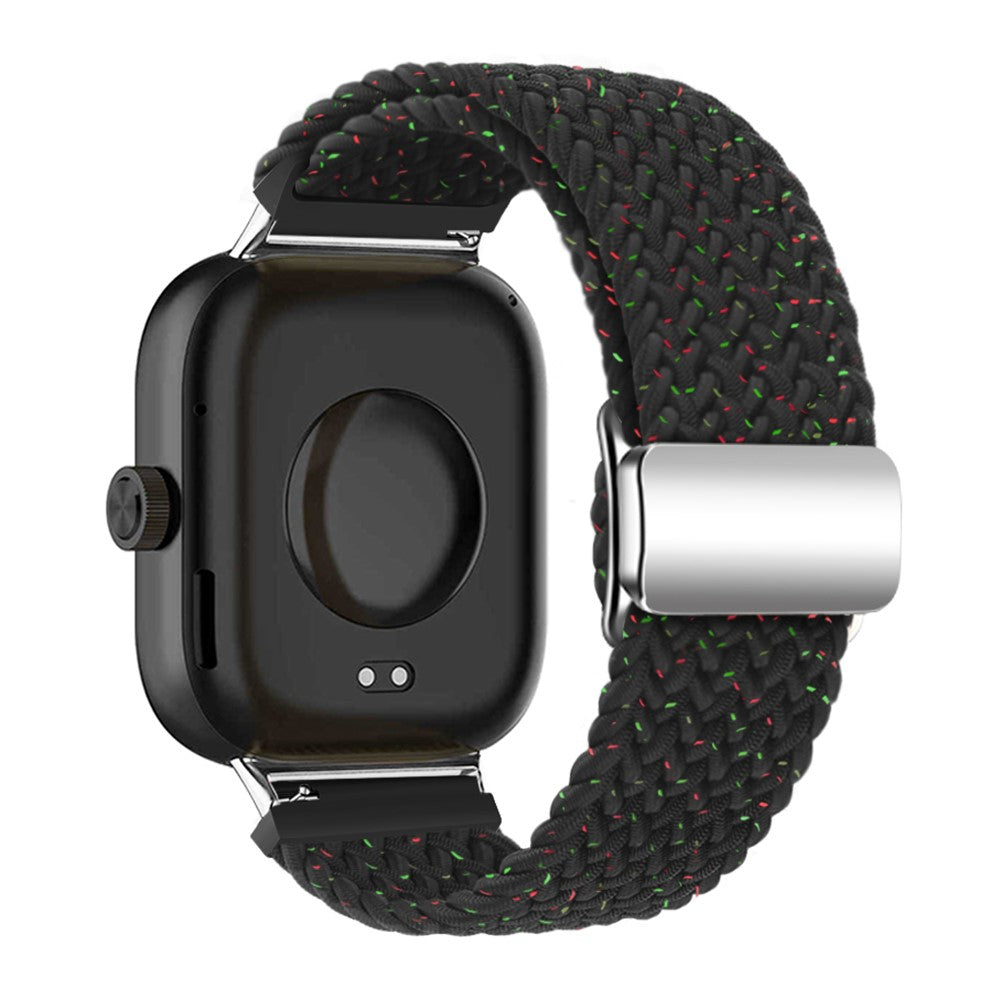 Xiaomi Smart Band 8 Pro / Redmi Watch 4 Loop Strap Magnetic Buckle Woven Watch Band - Confetti Black#serie_24