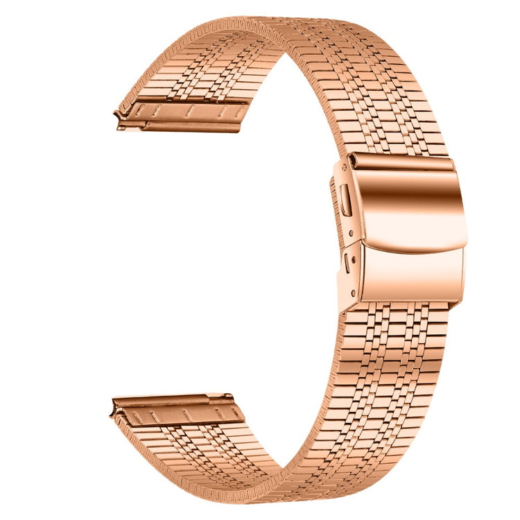 Garmin Vivoactive 4 Replacement Band Stylish 22mm Stainless Steel Watch Strap - Rose Gold#serie_7