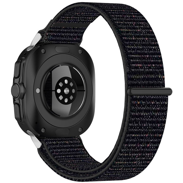 KALEBOL Samsung Galaxy Watch Ultra 47mm Watch Strap Magic Tape Braided Nylon Wrist Band - Official Black#serie_1