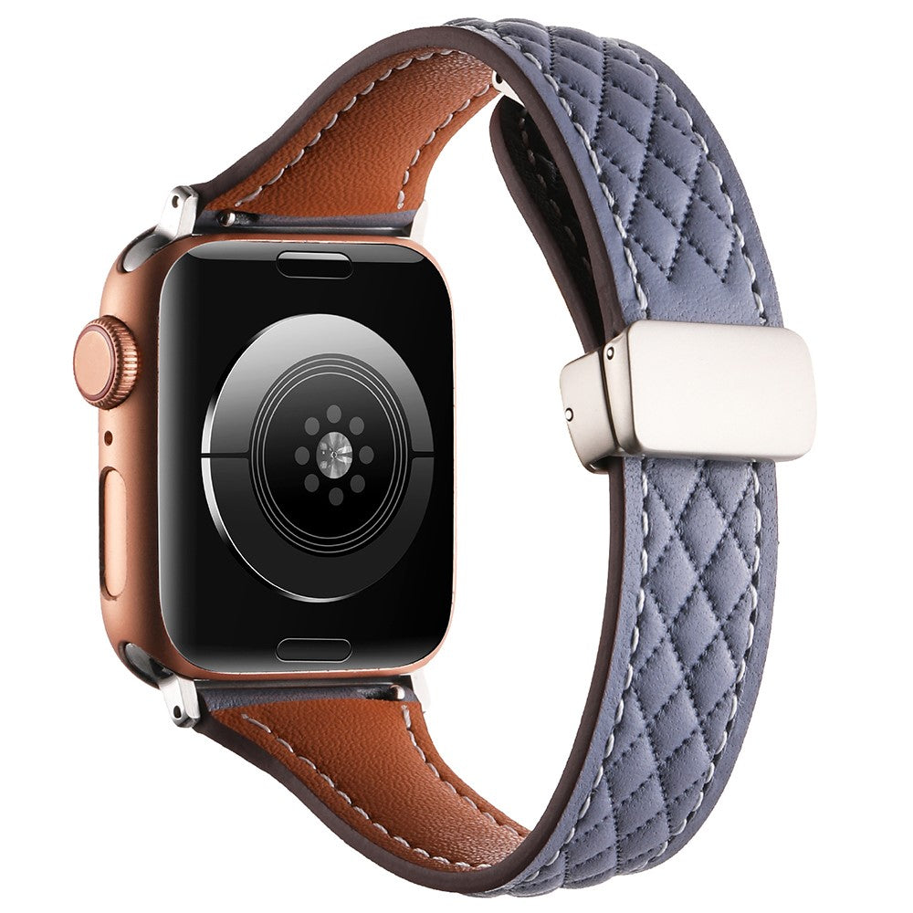 KALEBOL Apple Watch Series 41mm - 40mm - 38mm Genuine Leather Watch Strap - Mud Grey#serie_7