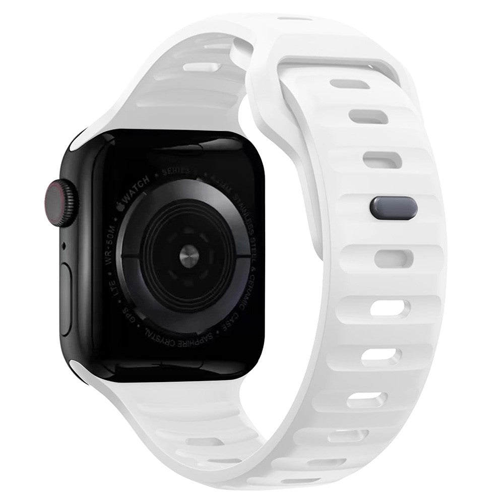 KALEBOL Apple Watch Series 41mm - 40mm - 38mm Watch Band Sports Silicone Strap - White#serie_2