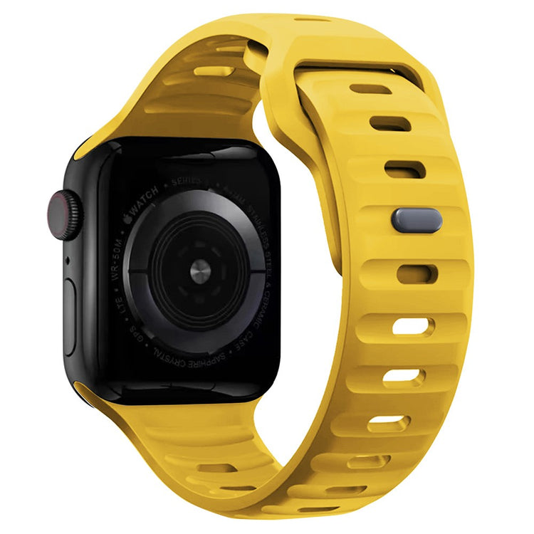 KALEBOL Apple Watch Series 41mm - 40mm - 38mm Watch Band Sports Silicone Strap - Yellow#serie_8