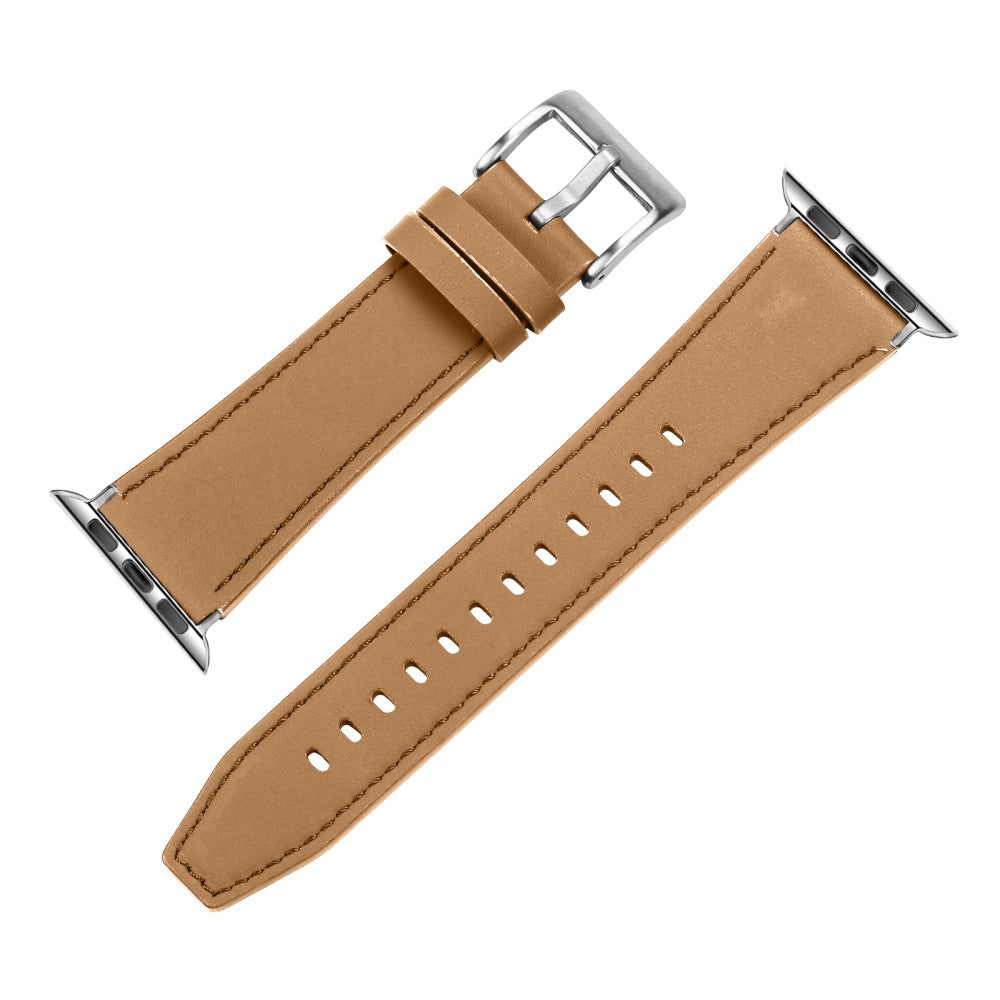 Apple Watch Series 41mm - 40mm - 38mm Genuine Leather Watch Strap - Camel#serie_5