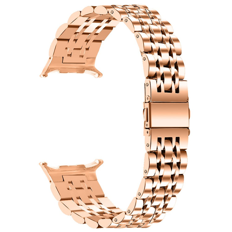 Samsung Galaxy Watch Ultra 47mm Slim Metal Band Stainless Steel 7-Bead Chain Watch Strap - Rose Gold#serie_4