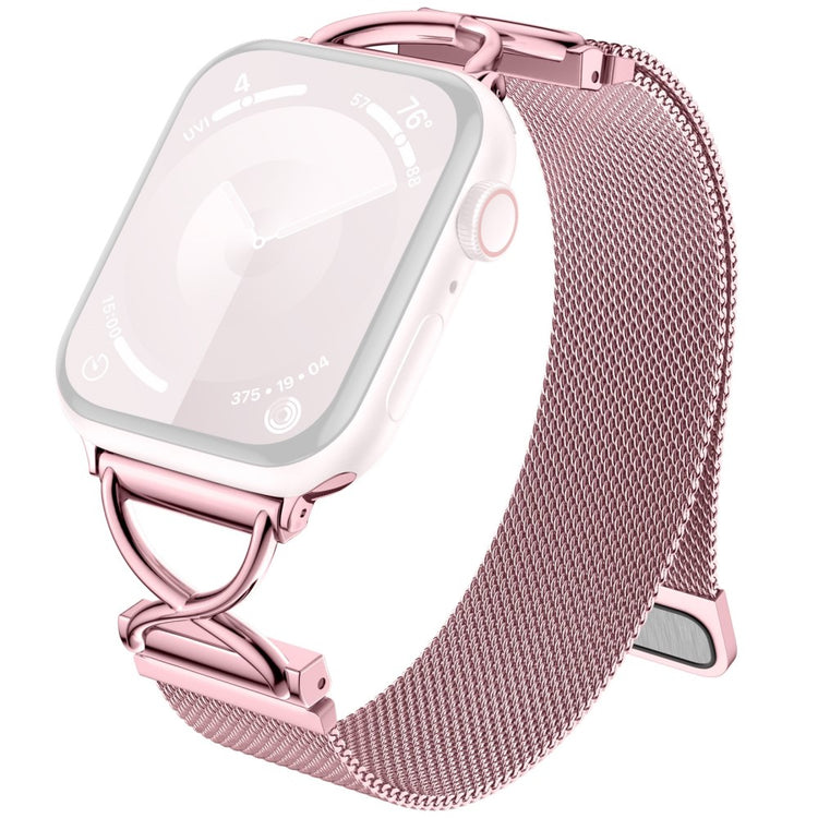 Apple Watch Series 49mm - 45mm - 44mm - 42mm Milanese Metal Band - Rose Pink#serie_2