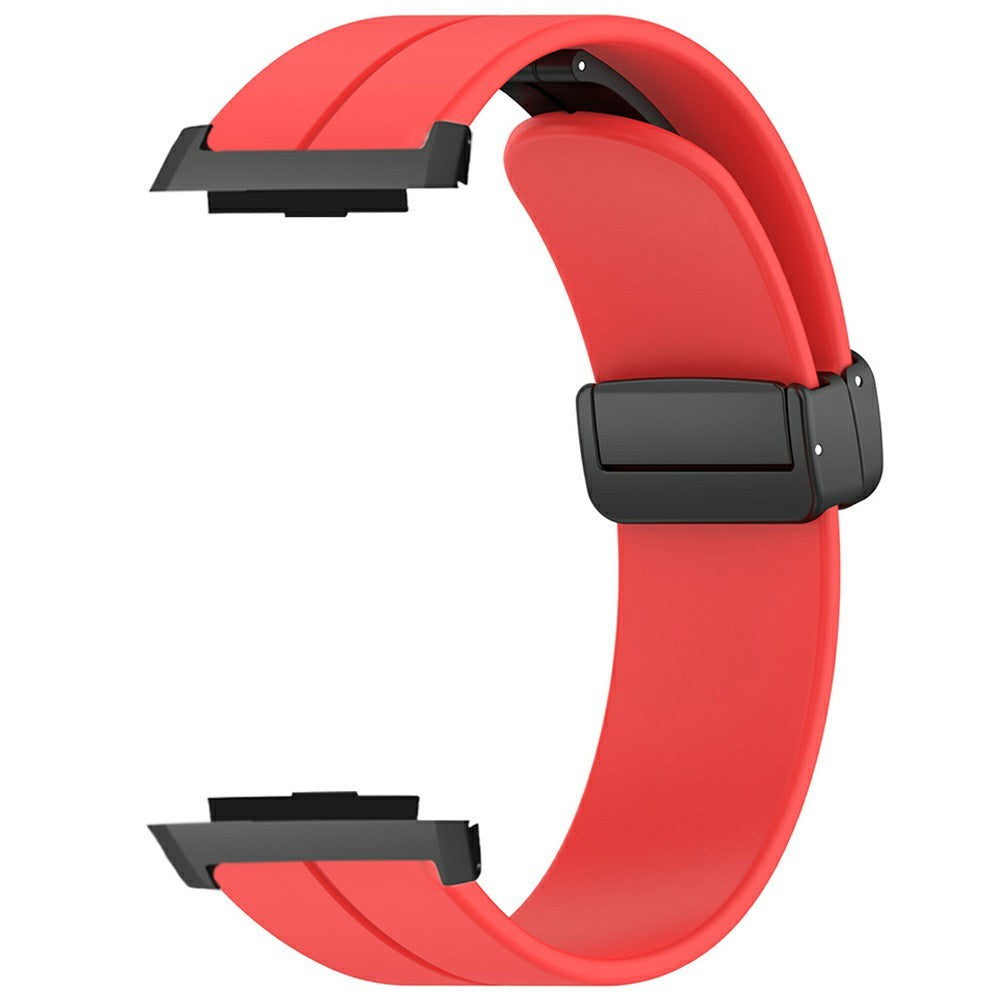 Xiaomi Watch H1 Watchband Soft Silicone Watch Strap with Magnetic Buckle - Red#serie_6