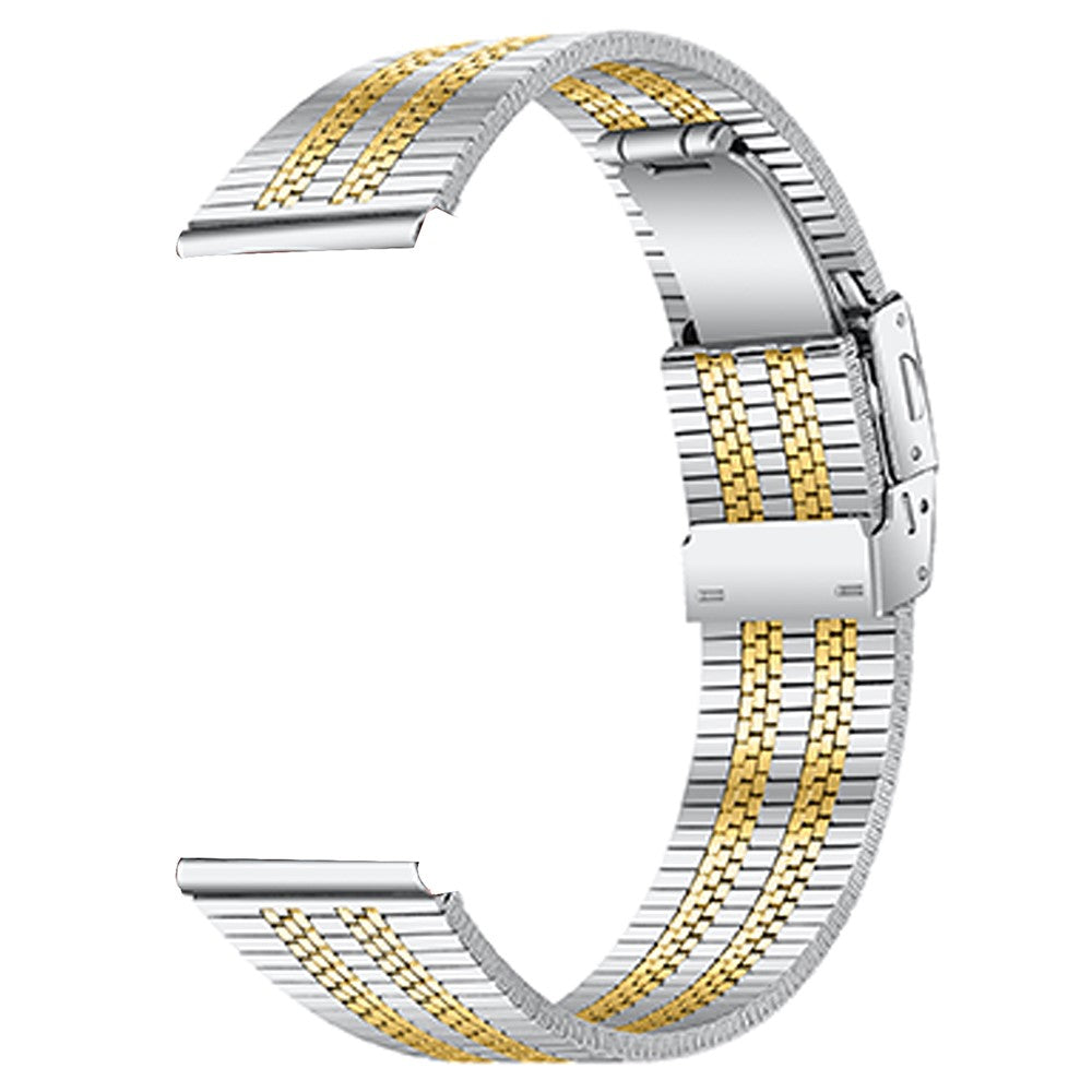 Huami Amazfit Pace Stainless Steel Watch Band Strap Five-Bead Folding Clasp Buckle - Silver Gold#serie_2