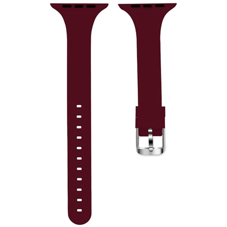 Apple Watch Series 49mm - 45mm - 44mm - 42mm Strap Silicone Sport Watch Band - Wine Red#serie_1