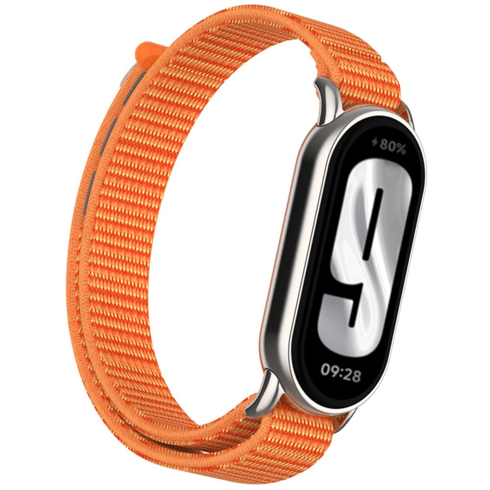 Xiaomi Mi Band 9 / Smart Band 8 Watch Strap Nylon Loop Adjustable Wrist Band - Orange#serie_1