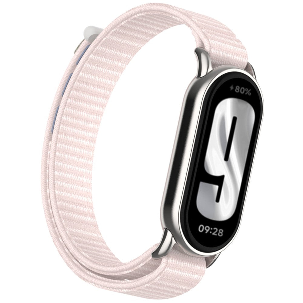 Xiaomi Mi Band 9 / Smart Band 8 Watch Strap Nylon Loop Adjustable Wrist Band - Pearl Pink#serie_9