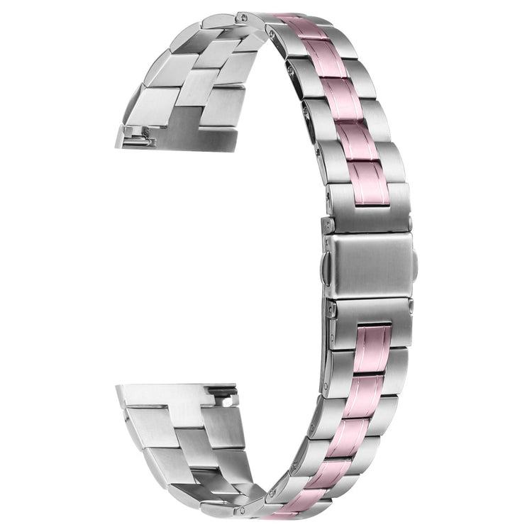 TicWatch GTX Smartwatch Strap Three-Bead Stainless Steel Wrist Band - Silver+Rose Pink#serie_4