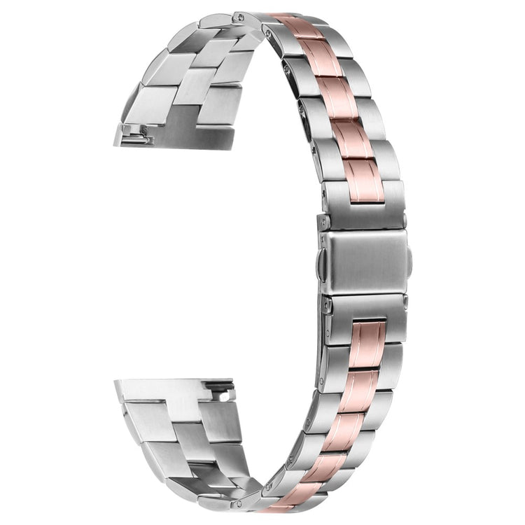 TicWatch Pro 2020 Three-Bead Stainless Steel Band Smartwatch Wrist Strap - Silver+Pink Gold#serie_1