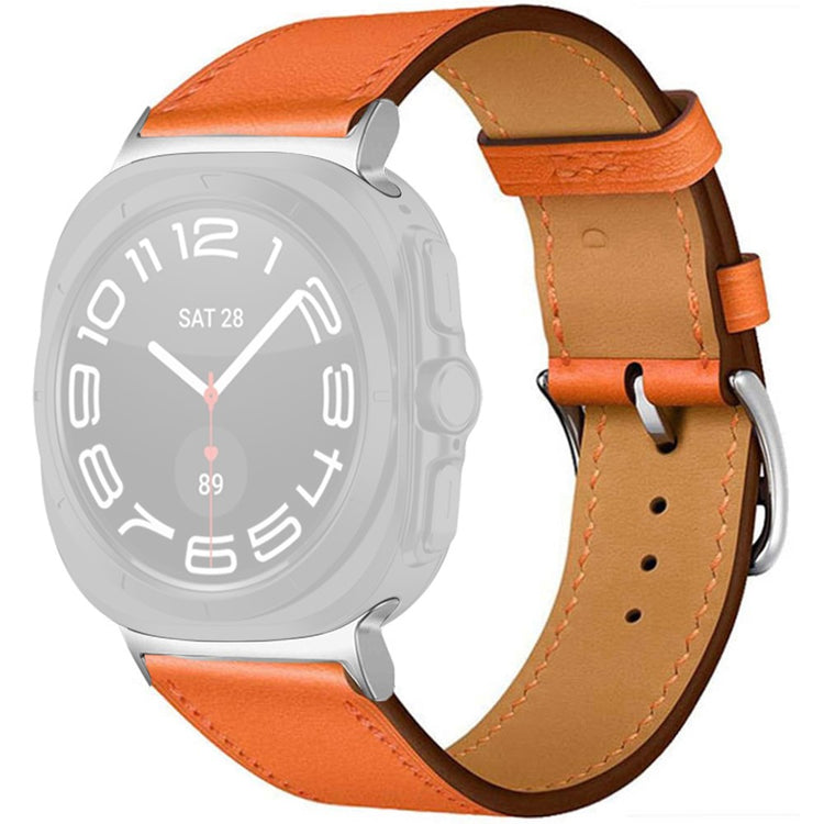 Watch Strap Samsung Galaxy Watch Ultra 47mm Genuine Cow Leather Wrist Band - Orange#serie_3