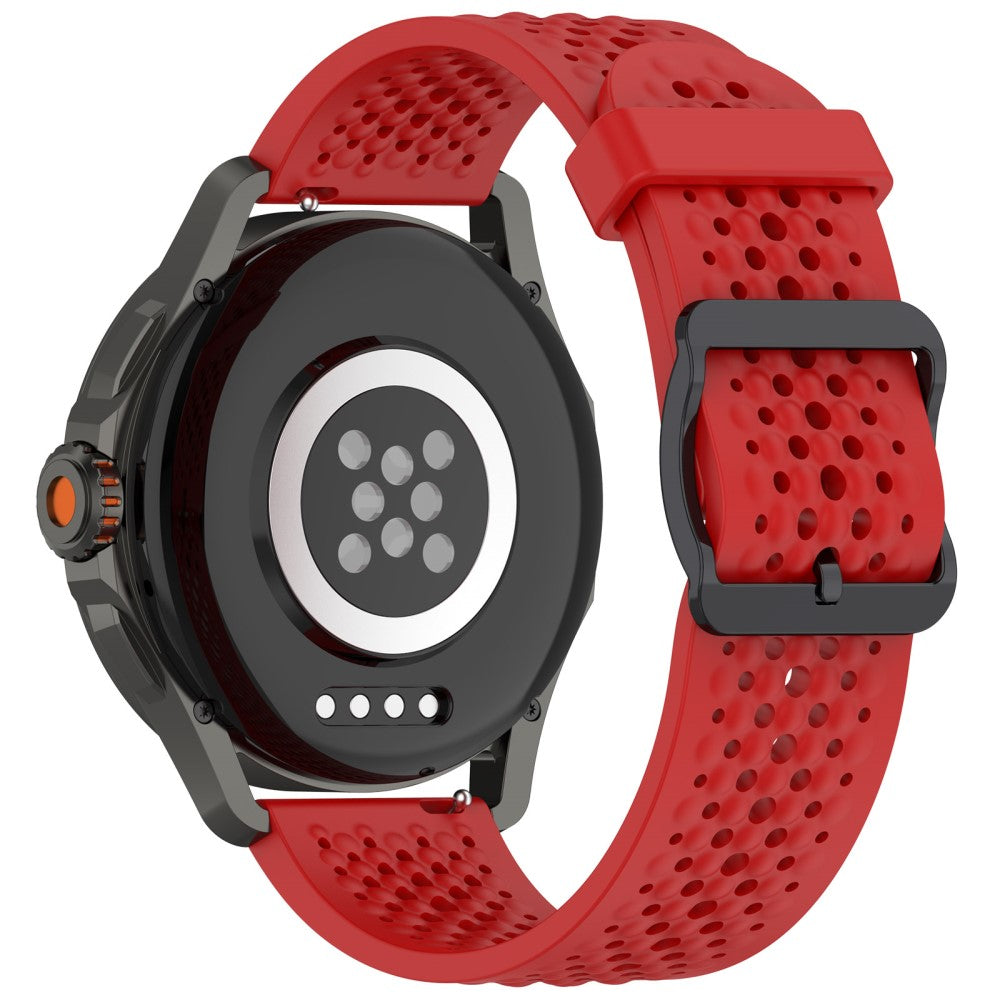 Xiaomi Watch S4 Sport Silicone 22mm Multiple Holes Breathable Watch Strap - Red#serie_4