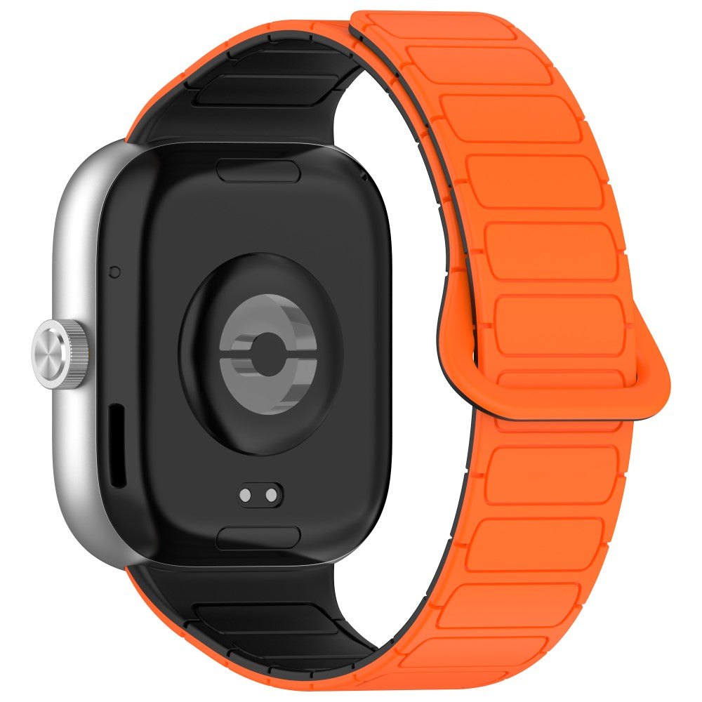 Xiaomi Smart Band 8 Pro / Redmi Watch 4 Magnetic Flexible Watch Strap Dual Color Strap - Orange+Black#serie_1