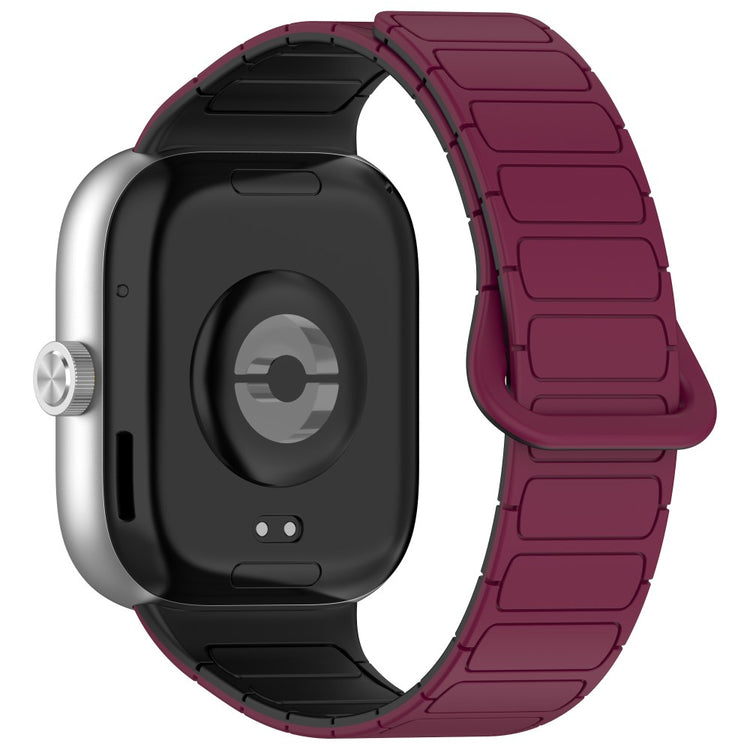 Xiaomi Smart Band 8 Pro / Redmi Watch 4 Magnetic Flexible Watch Strap Dual Color Strap - Wine Red+Black#serie_3