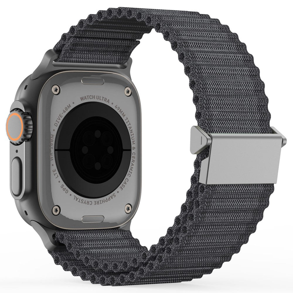 DUX DUCIS Apple Watch Series 41mm - 40mm - 38mm Nylon Watch Band Hook Buckle - Dark Grey#serie_1