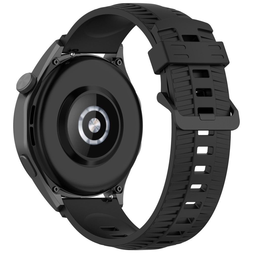 KALEBOL 22mm Silicone Strap for Huawei Watch 4 / 4 Pro / GT 4 46mm Tire Texture Watch Band - Black#serie_5