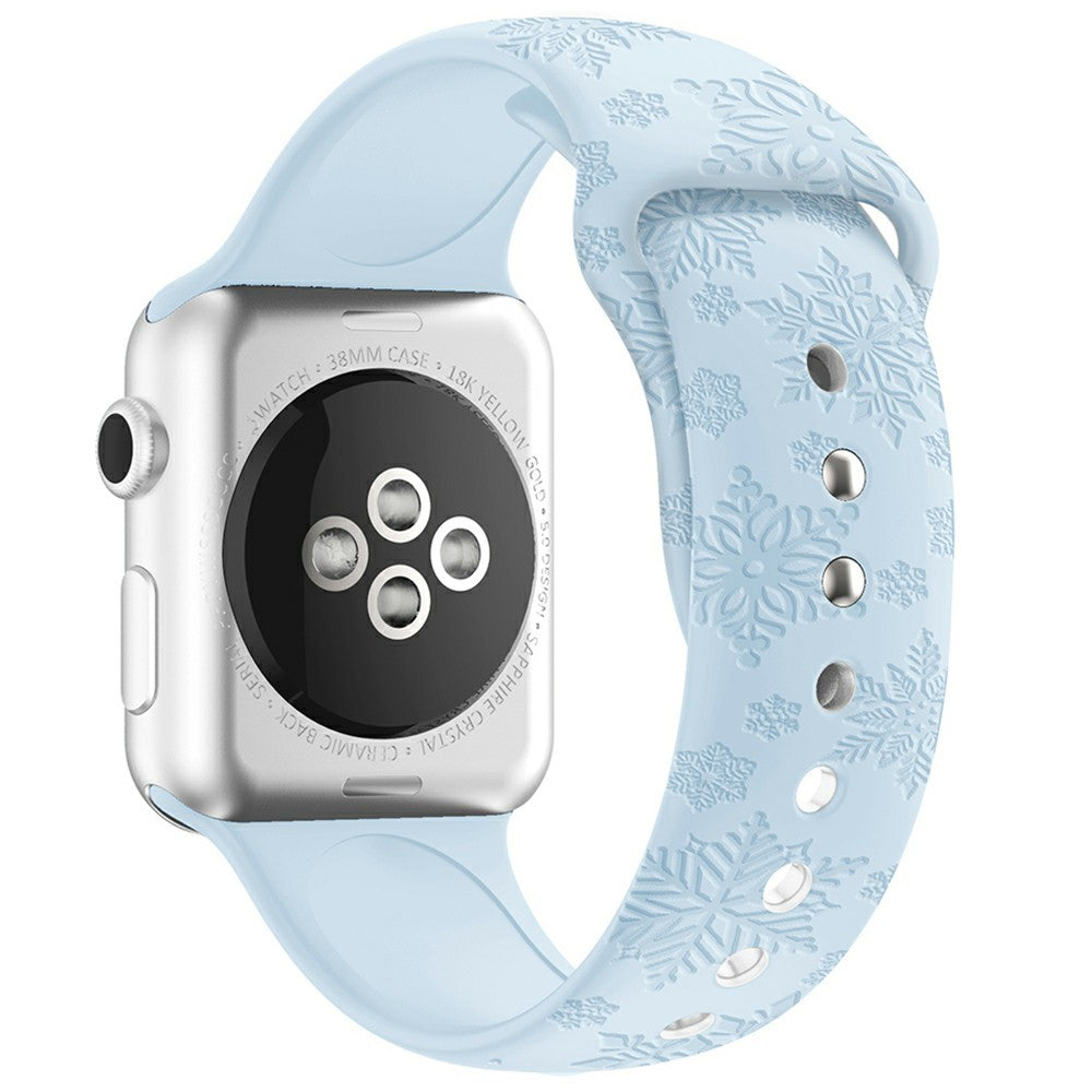 Watch Strap for Apple Watch Series 49mm - 45mm - 44mm - 42mm - Snowflake Sky Blue#serie_15