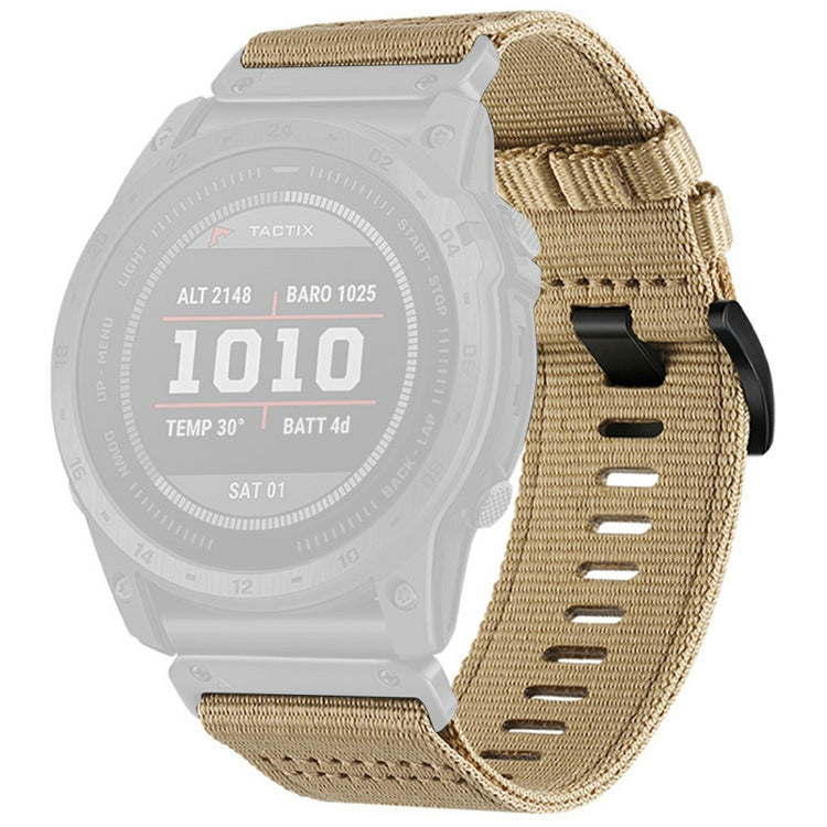 Watchband for Garmin Fenix 8 51mm / Enduro 3 / Instinct 2X Universal 26mm Quick Release Nylon Canvas Watch Strap - Khaki#serie_5