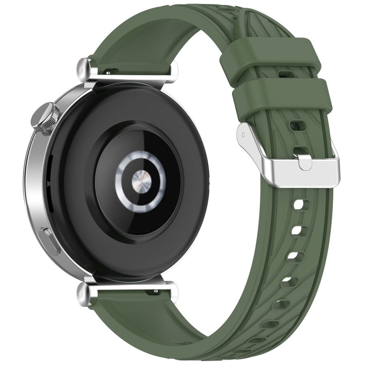 Huawei Watch GT 5 Pro 42mm / GT 5 41mm / GT 4 41mm Watch Strap 18mm Textured Silicone Band - Dark Green#serie_2