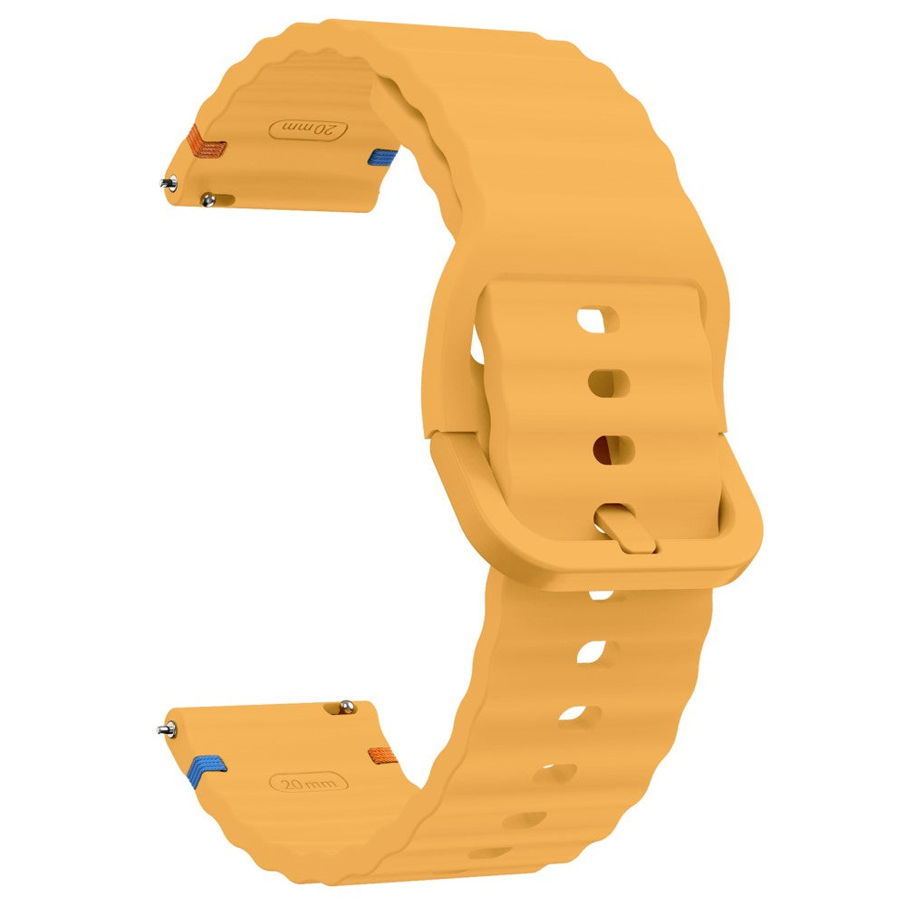 22mm Silicone Band Xiaomi Watch S4 Sport / Redmi Watch 5 Active Wave Design Watch Strap - Yellow#serie_4