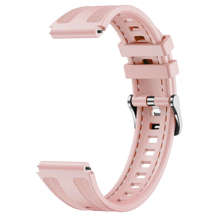 18mm Strap Huawei Watch GT 5 41mm / GT 4 41mm / Garmin Venu 3S Universal Silicone+Nylon Watch Band - Pink#serie_2