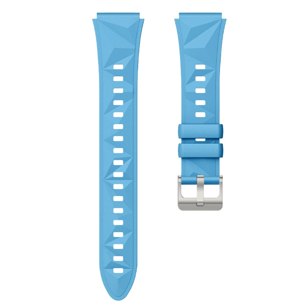 18mm Strap Huawei Watch GT 5 41mm / GT 4 41mm / Garmin Venu 3S Rhombus Pattern Universal Silicone Watch Band - Sky Blue#serie_11