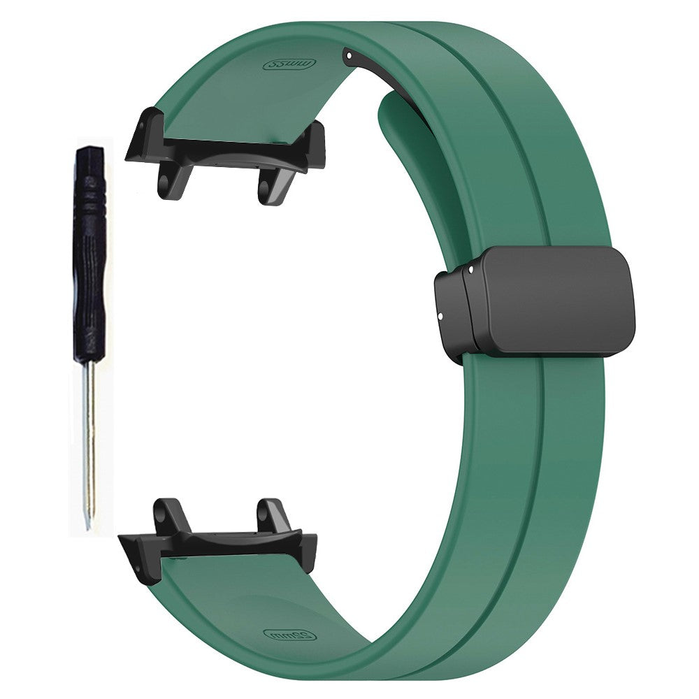 Huami Amazfit T-Rex 3 Silicone Watch Band Magnetic Folding Buckle Wrist Strap (With Connector) - Army Green#serie_4