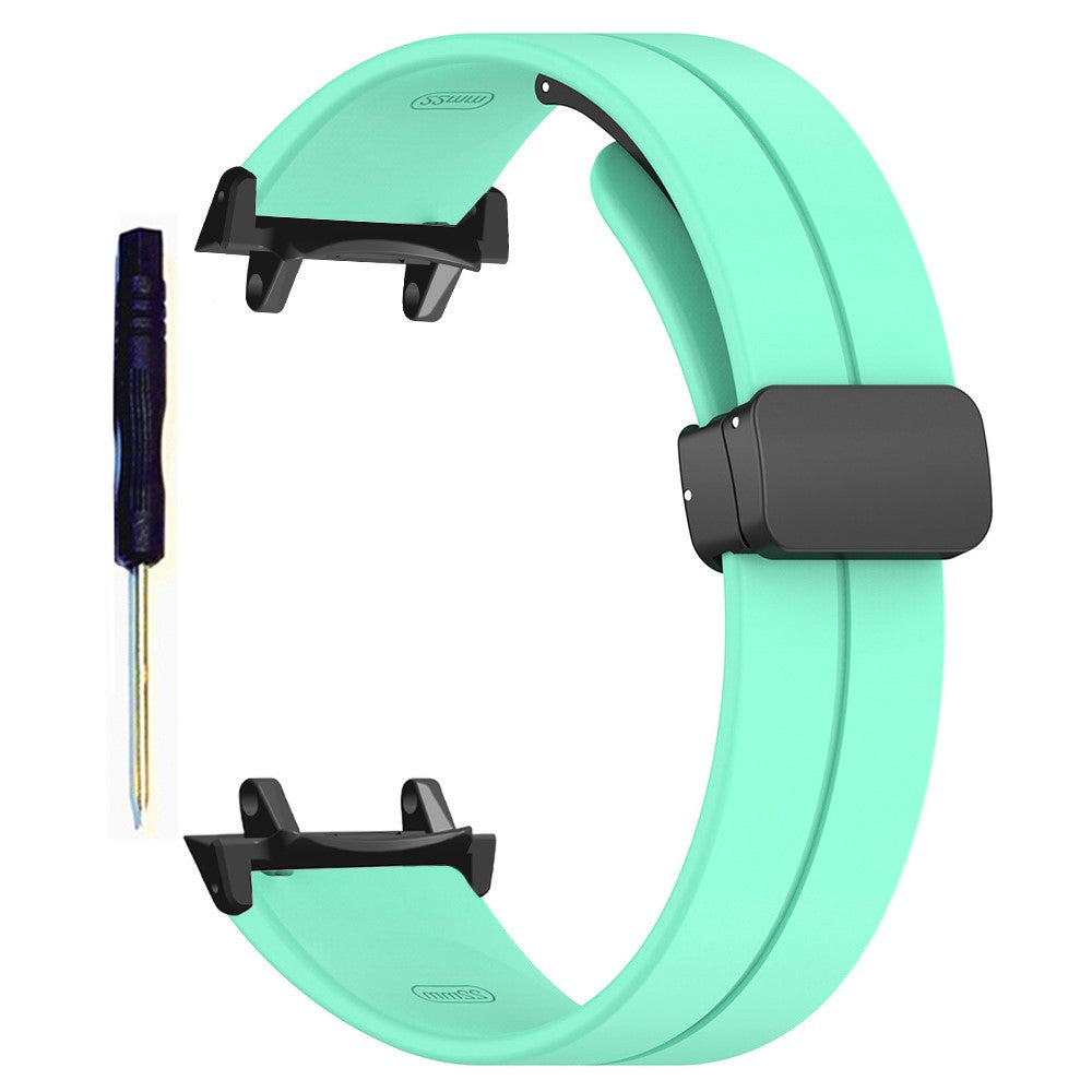 Huami Amazfit T-Rex 3 Silicone Watch Band Magnetic Folding Buckle Wrist Strap (With Connector) - Mint Green#serie_11