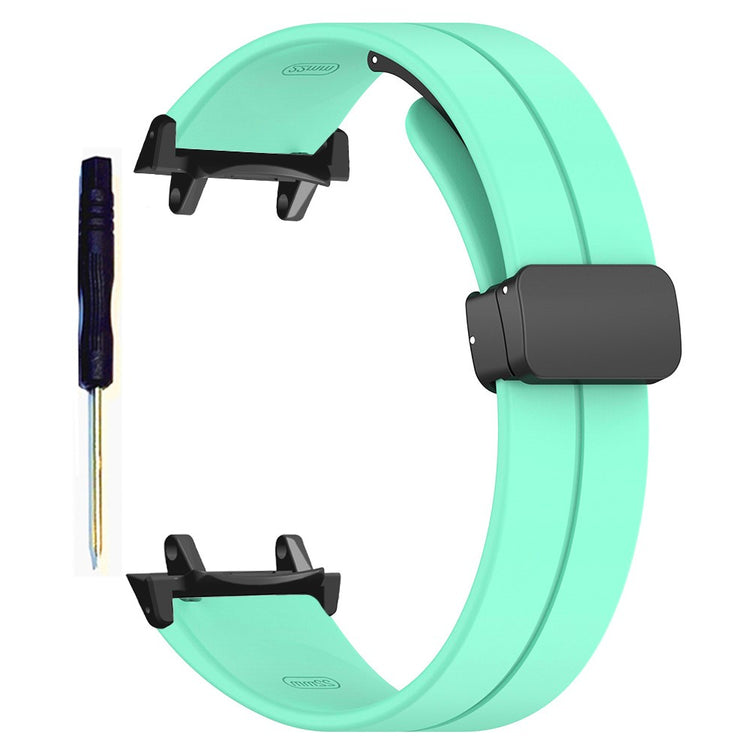 Huami Amazfit T-Rex 3 Silicone Watch Band Magnetic Folding Buckle Wrist Strap (With Connector) - Mint Green#serie_11