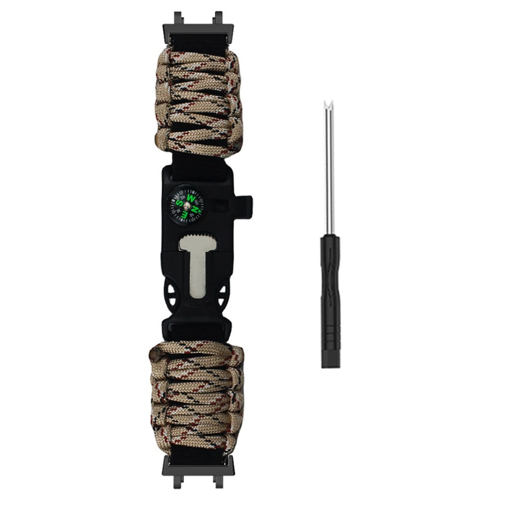 Huami Amazfit T-Rex 3 Outdoor Multifunction 7-Core Paracord Survival Bracelet Watch Strap - Desert Camouflage#serie_8