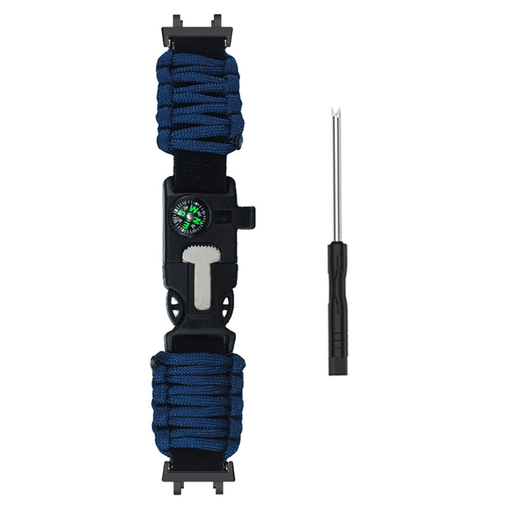 Huami Amazfit T-Rex 3 Outdoor Multifunction 7-Core Paracord Survival Bracelet Watch Strap - Midnight Blue#serie_9