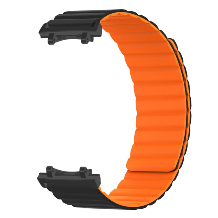 Huami Amazfit T-Rex 3 Watch Band Adjustable Magnetic Silicone Wrist Strap with Connector - Black  /  Orange#serie_1