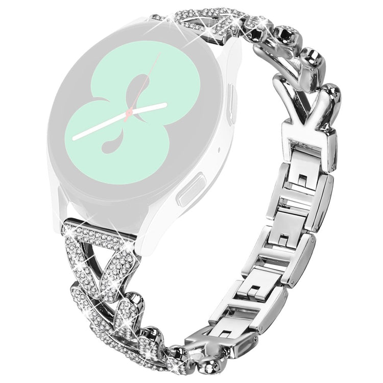 Metal Twisted Watch Band Rhinestone Decor Huami Amazfit GTS 4 Mini Watch Strap - Silver#serie_5