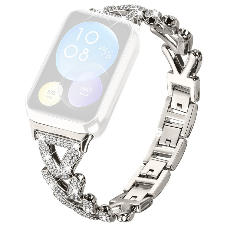 Metal Twisted Watch Band Rhinestone Decor Xiaomi Redmi Watch 4 Watch Strap - Starlight#serie_4