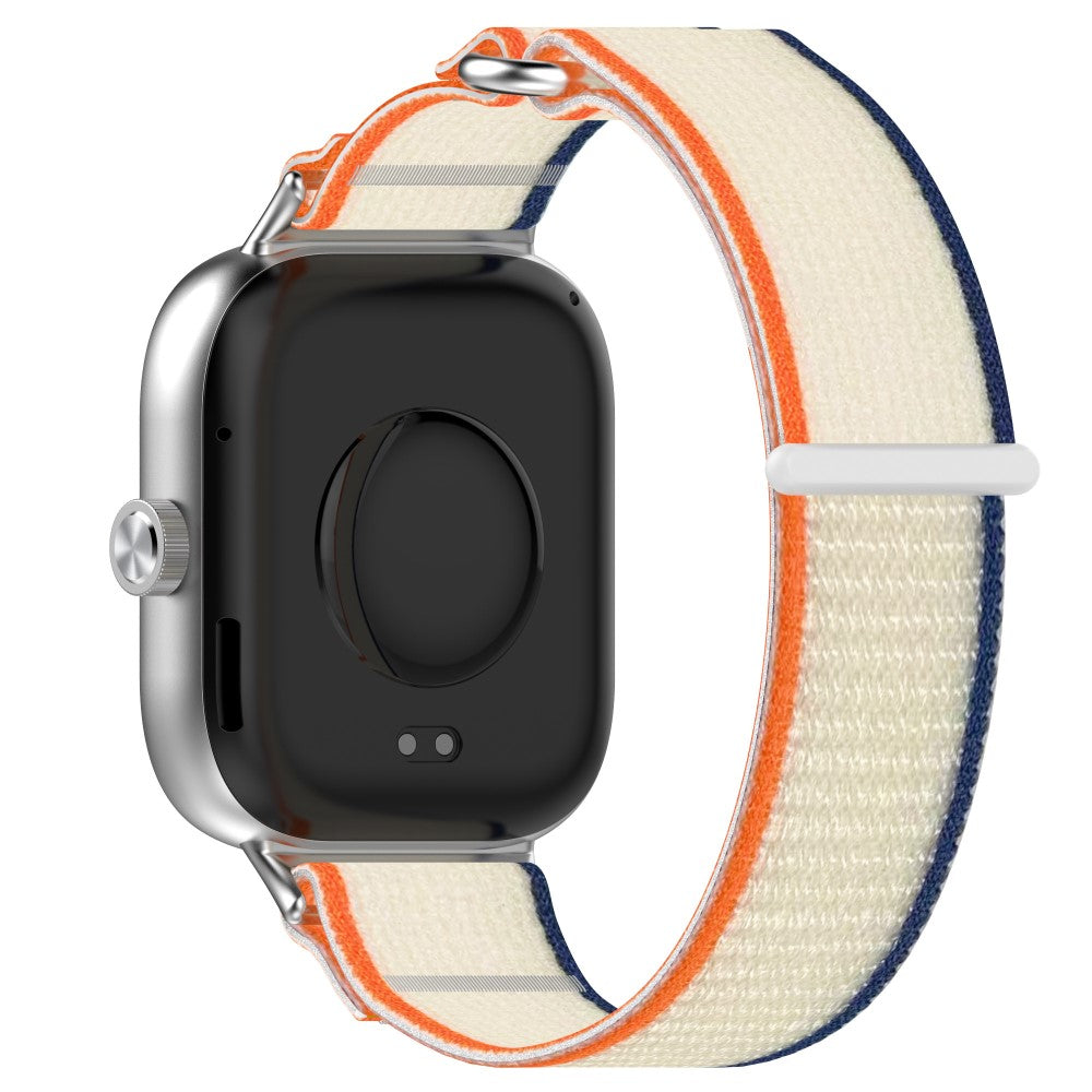 Nylon Strap Xiaomi Smart Band 9 Pro / 8 Pro / Redmi Watch 4 Adjustable Sports Loop Watch Strap - Orange+Beige#serie_2