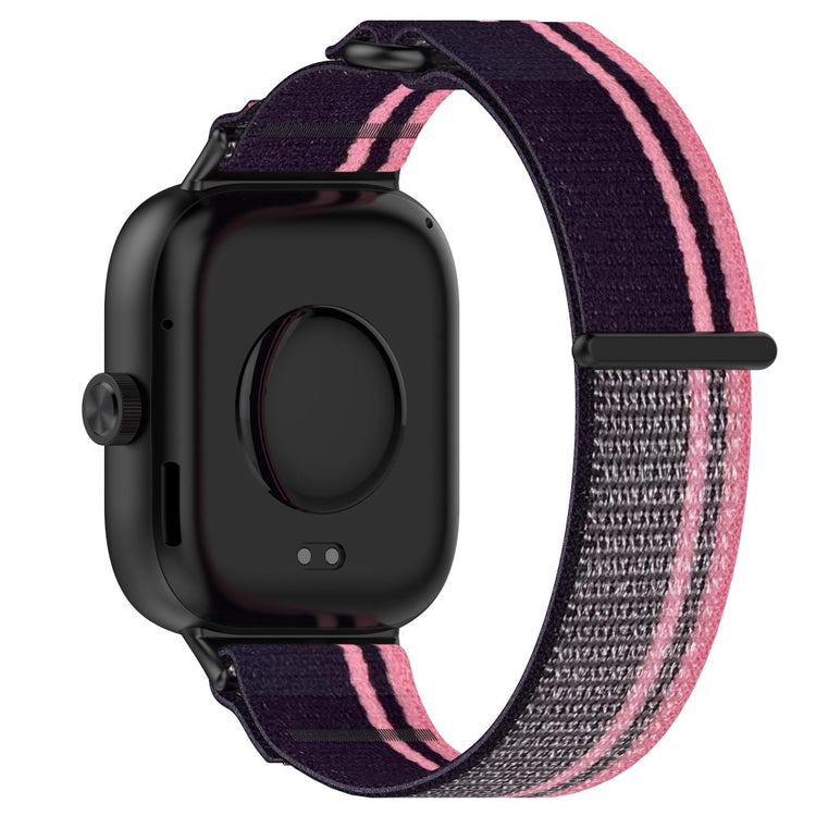 Nylon Strap Xiaomi Smart Band 9 Pro / 8 Pro / Redmi Watch 4 Adjustable Sports Loop Watch Strap - Pink+Purple#serie_3