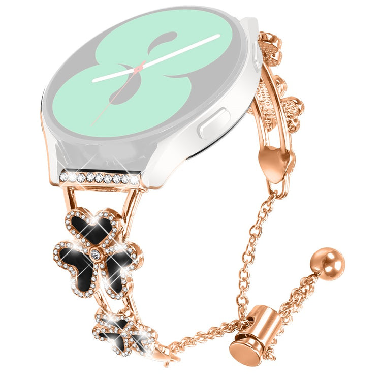 Coros Apex 2 Watch Strap Replacement Metal Band Heart Clover Decor - Rose Gold#serie_3