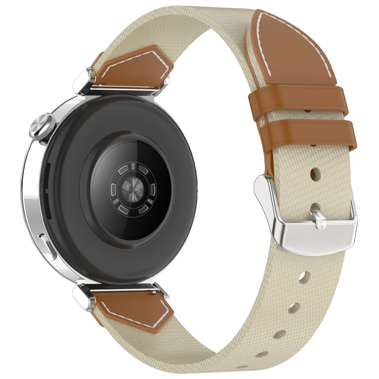Watch Strap Huawei Watch GT 5 Pro 42mm / GT 5 41mm / GT 4 41mm Universal 18mm Nylon Leather Wrist Band - Brown#serie_3