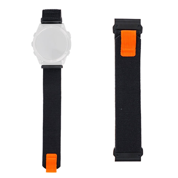 Nylon Strap Garmin Fenix 8 51mm / Enduro 3 / Enduro 2 Magic Tape Loop 26mm Universal Watch Band - Black#serie_5