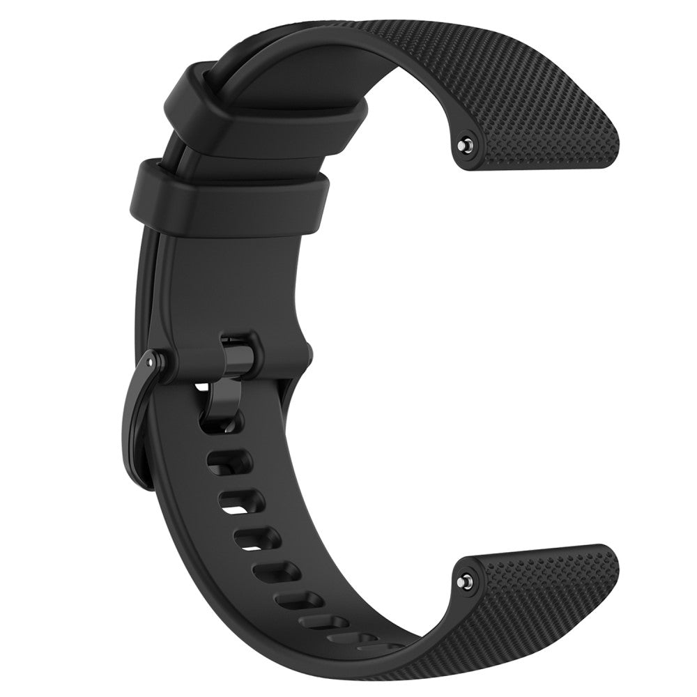 22mm Watch Strap Samsung Galaxy Watch3 45mm / Asus Zenwatch Silicone Band Grid Texture - Black#serie_1
