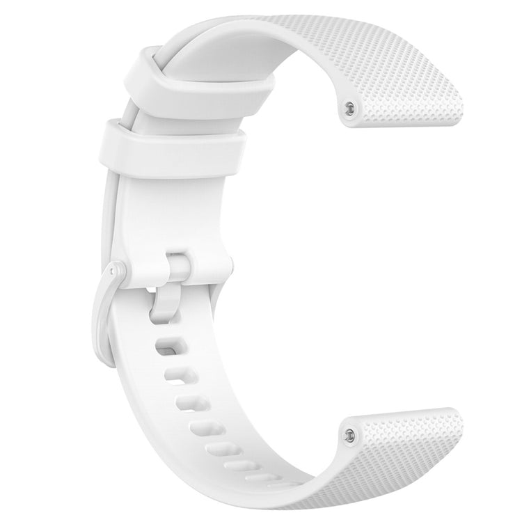 22mm Watch Strap Samsung Galaxy Watch3 45mm / Asus Zenwatch Silicone Band Grid Texture - White#serie_2