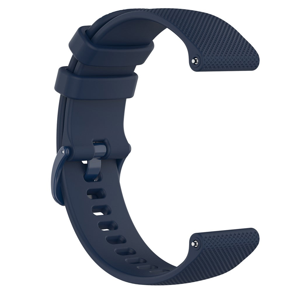 22mm Watch Strap Samsung Galaxy Watch3 45mm / Asus Zenwatch Silicone Band Grid Texture - Navy Blue#serie_3