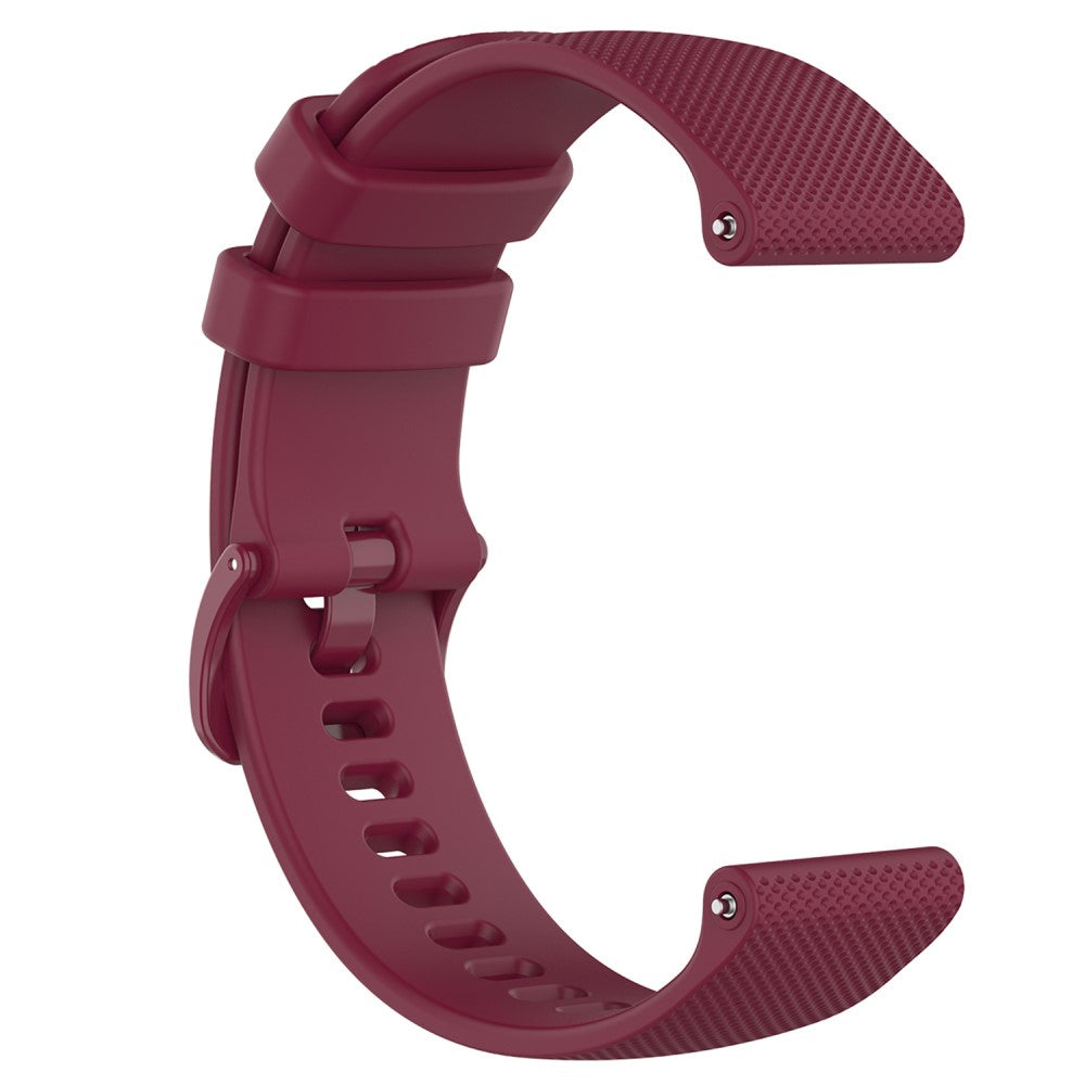 22mm Watch Strap Samsung Galaxy Watch3 45mm / Asus Zenwatch Silicone Band Grid Texture - Wine Red#serie_6